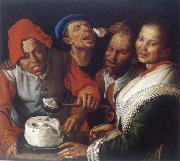 CAMPI, Vincenzo The Ricotta-eaters USA oil painting reproduction